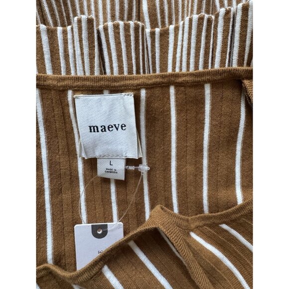 NWT Size L - Anthropologie Ruffled Peplum Knit Tank Beige (NWT US$ 98) - Picture 8 of 15